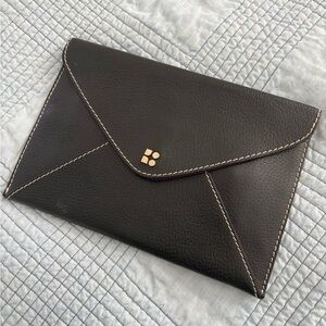 Kate Spade Leather Clutch with fabulous purple lining